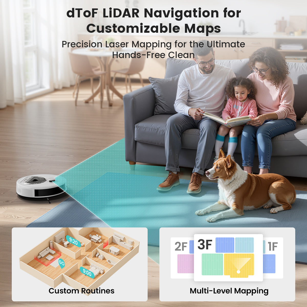 Lefant Robot Vacuum Cleaner M330S White