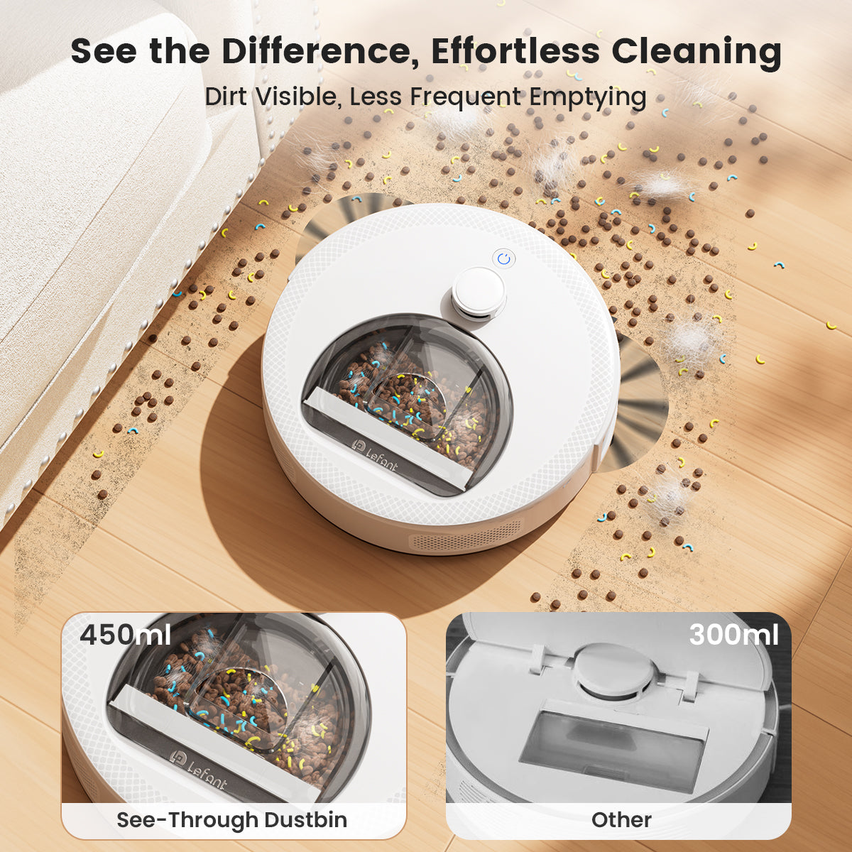 Lefant Robot Vacuum Cleaner M330S White
