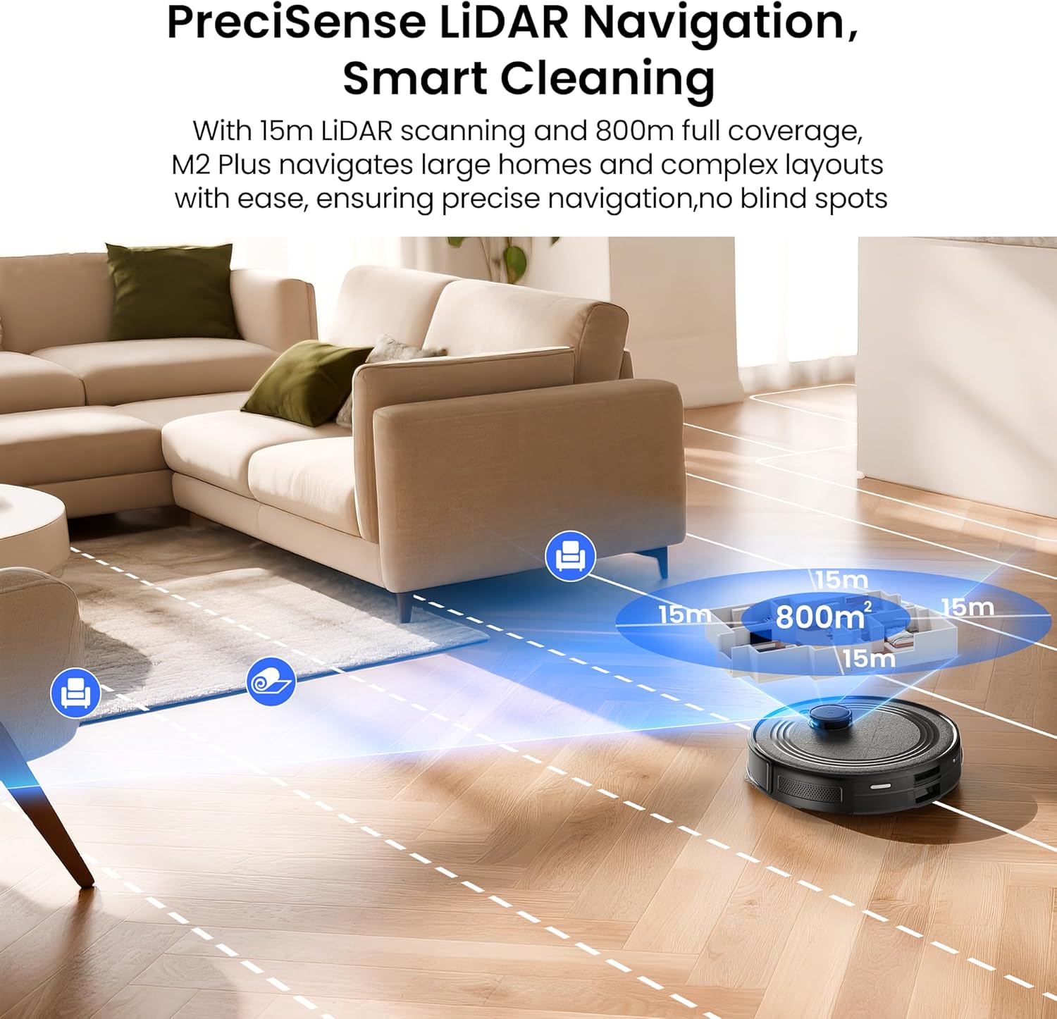 Lefant Robot Vacuum M2 Plus Black